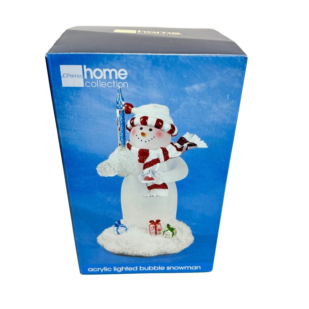 JCPenney Home Collection Acrylic Lighted Snowman w/ Presents